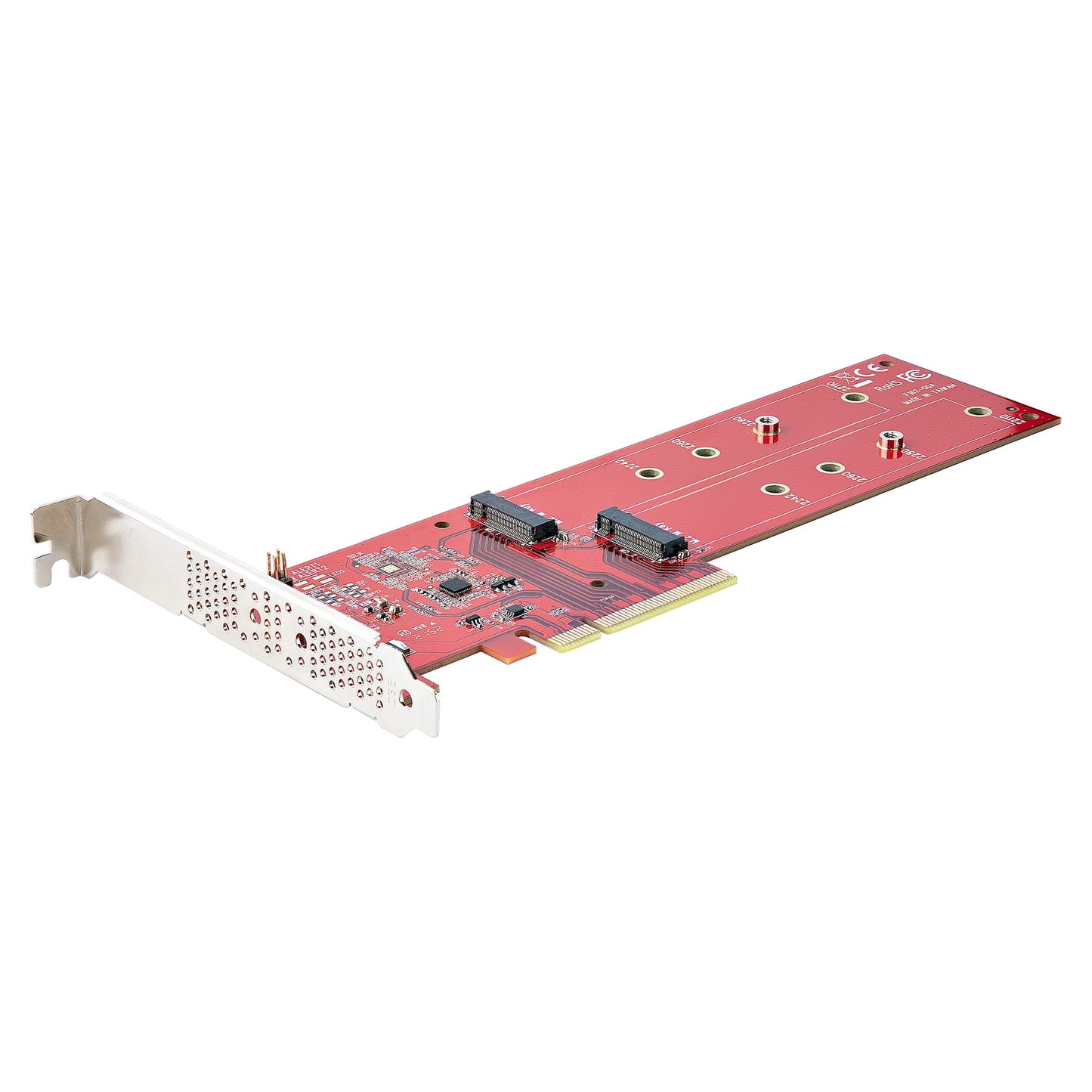 STARTECH Dual M.2 PCIe SSD Adapter NVME/AHCI - PEX8M2E2