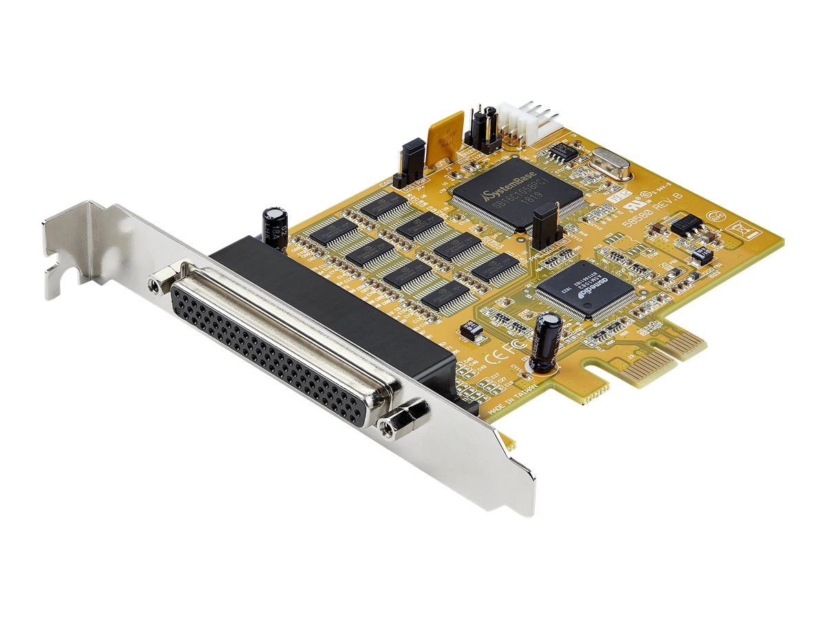 StarTech 8-Port PCIe RS232 Serial Adapter Card – 15kV ESD Protection