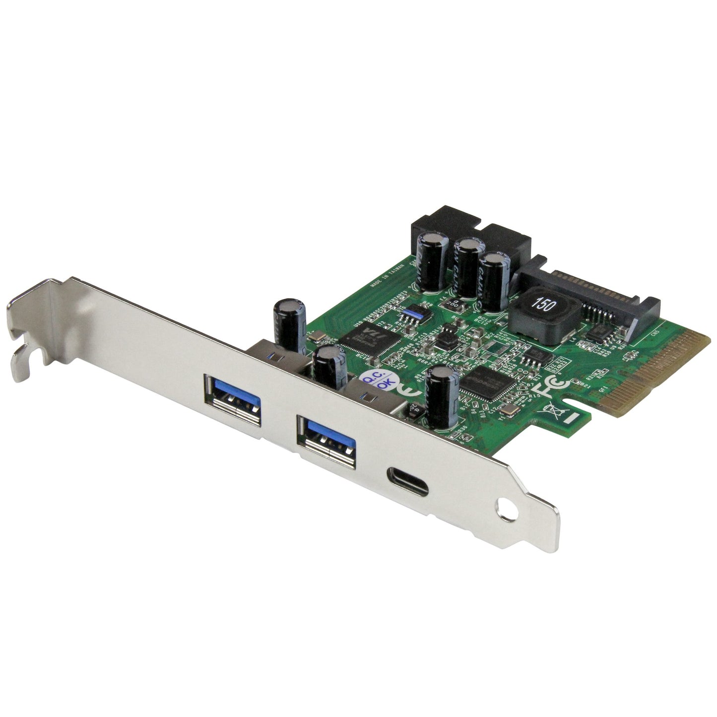 Carte PCIe STARTECH 5 ports USB 3.1 Gen 2 10 Gbit/s avec connecteurs Type-A/C et IDC