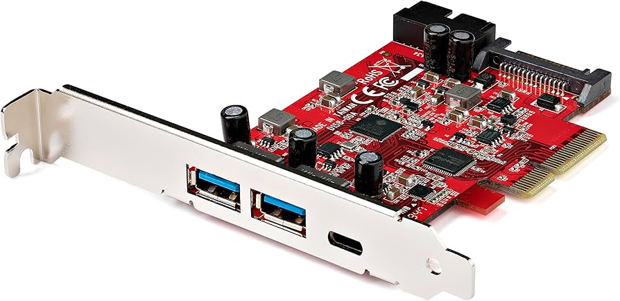 Carte PCIe STARTECH 5 ports USB 3.1 Gen 2 10 Gbit/s avec connecteurs Type-A/C et IDC
