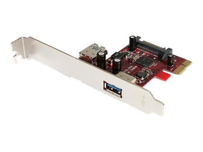 Carte StarTech PCIe USB 3.0 à 2 ports (1 interne, 1 externe) - PEXUSB3S11