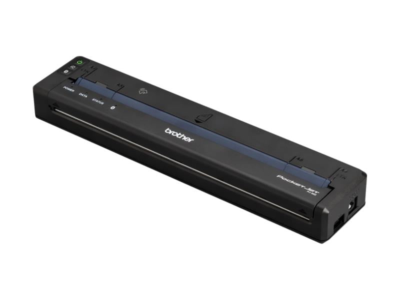 The Brother PocketJet 8 (PJ862) is an ultra-compact 8.5-inch thermal printer featuring USB-C and wireless connectivity, engineered for mobile professionals who demand reliable performance. Supporting a 200dpi resolution, this printer ensures high-quality monochrome output in a lightweight, portable design. Note: DC power, battery, and printing materials are required separately.