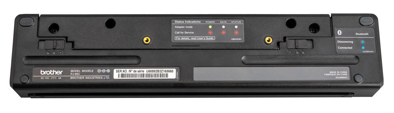 Kit d'imprimante mobile Brother PocketJet 8 PJ863-WK, 300 ppp, thermique, USB-C, Bluetooth