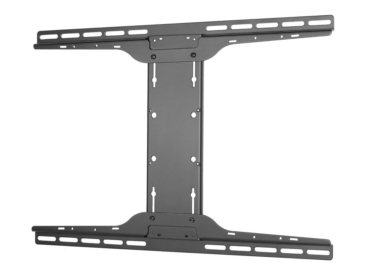 The Peerless PLP-UNL universal I-shaped adapter plates are engineered for secure mounting of flat panel displays ranging from 32 to 90 inches. Boasting a 150 lb (68.2 kg) weight capacity and a durable cold rolled steel construction in a sleek black finish, these adaptors bring versatility and strength to AV installations across commercial and educational settings.