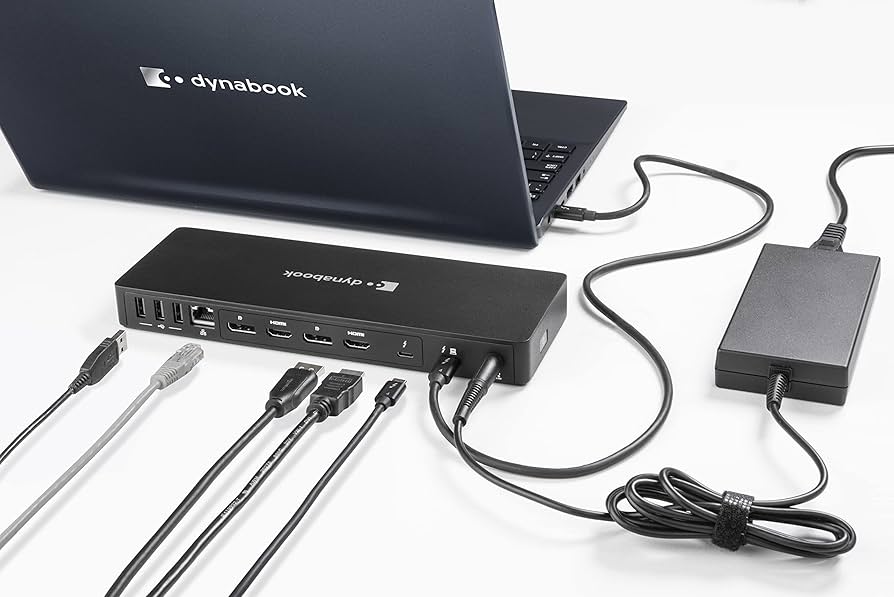 Dynabook USB-C Mini Dock Dual Display with Gigabit LAN and USB 3.2