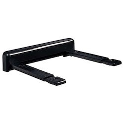 Étagère réglable pour composants audiovisuels Peerless PS200, noir brillant