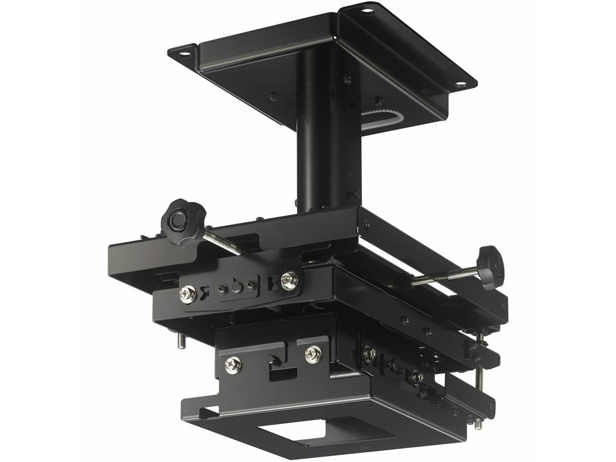 The Sony PSS650 is a robust ceiling mount designed for precision projector installation. With 6-axis adjustment and TAA compliance, it provides optimal versatility for both commercial and government applications. Weighing 8.6 kg, this mount ensures strong support and alignment for compatible projector models.