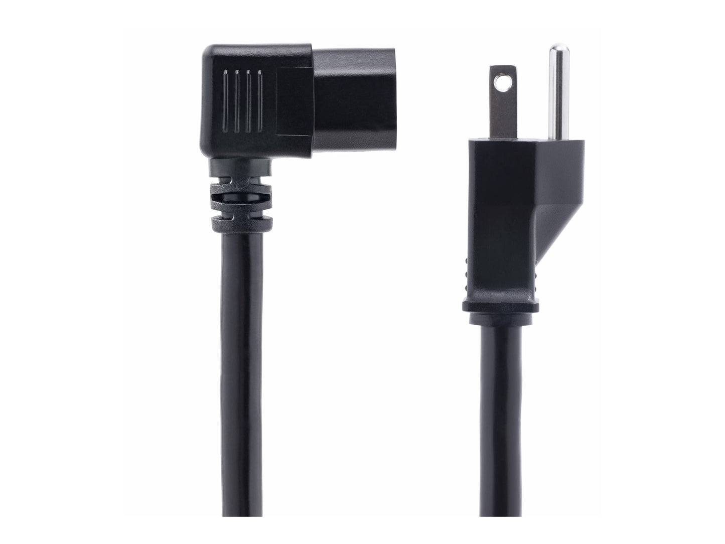 StarTech 8ft Heavy Duty Power Cord, NEMA 5-15P to Right-Angle C15, 14AWG