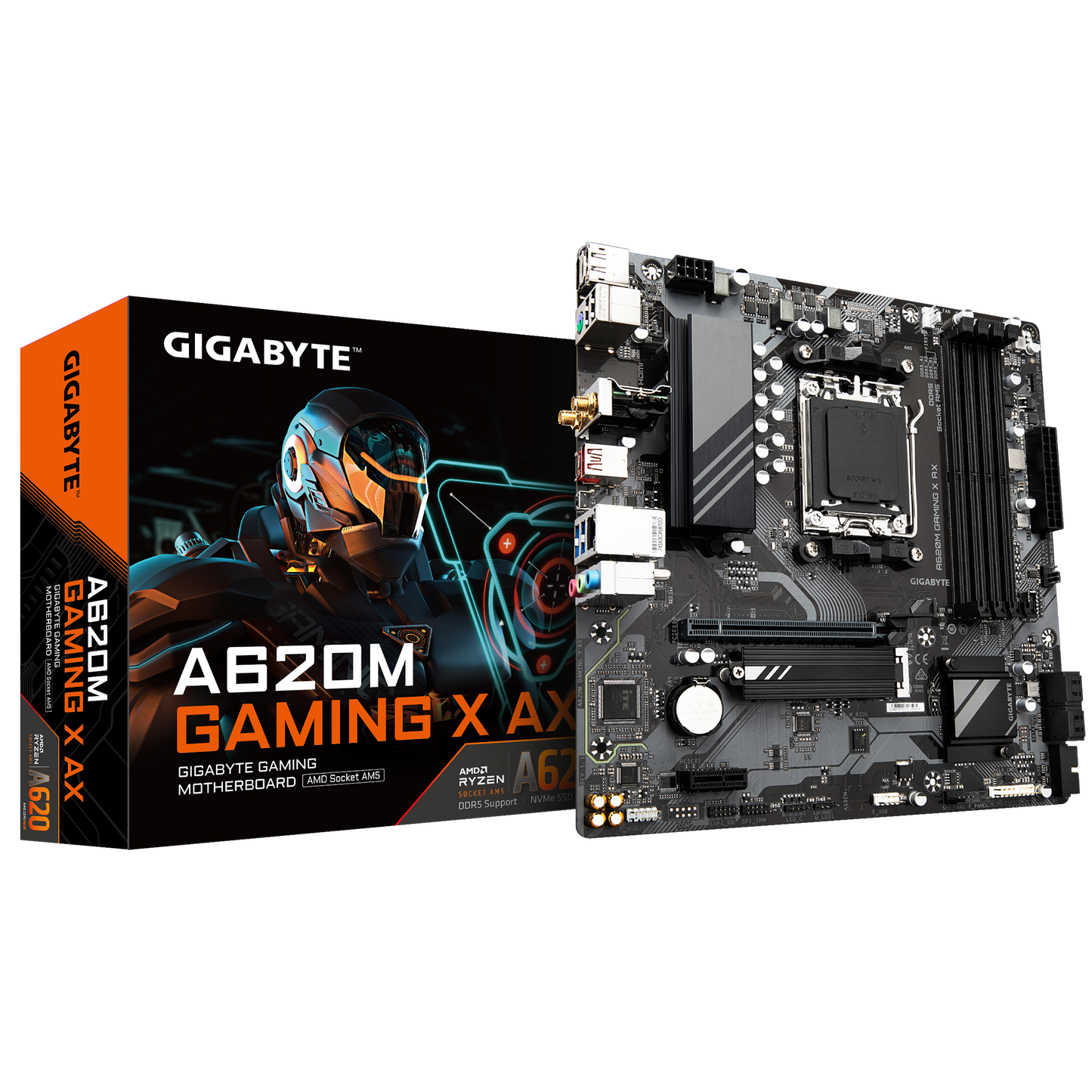 GIGABYTE A620M GAMING X AX Micro ATX AM5 DDR5 Motherboard