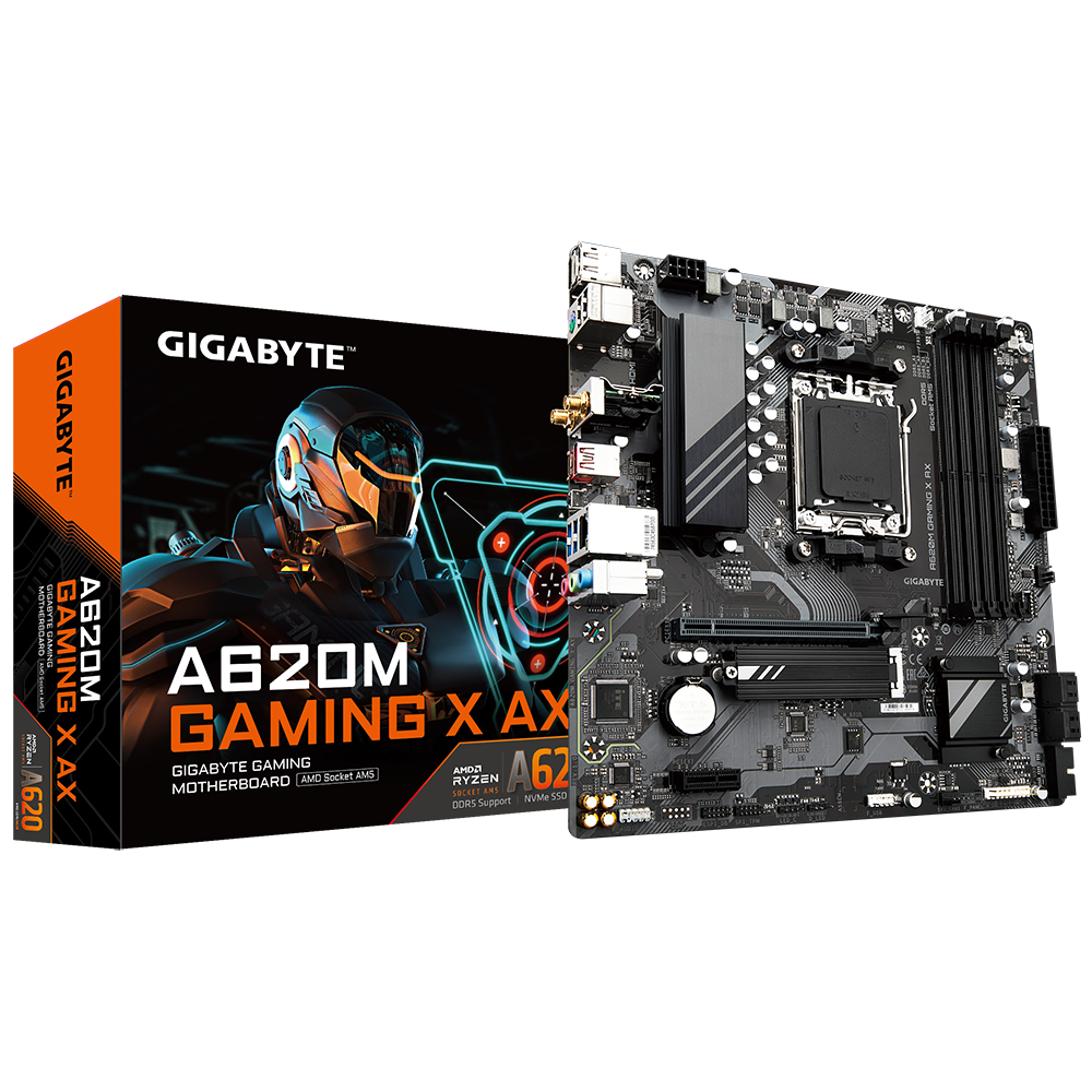 GIGABYTE A620M GAMING X AX Micro ATX AM5 DDR5 Motherboard