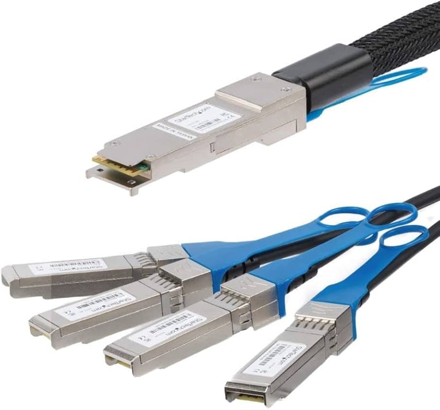 Câble StarTech QSFP+ vers 4x SFP+ 40 Gbit/s DAC (5 m) (QSFP4SFP10C5)