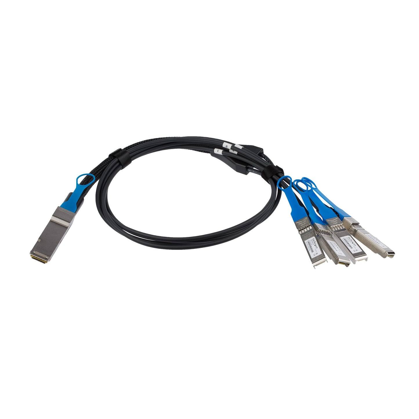 Câble de dérivation StarTech 40G QSFP+ vers 4x SFP+ DAC (1 m), conforme MSA