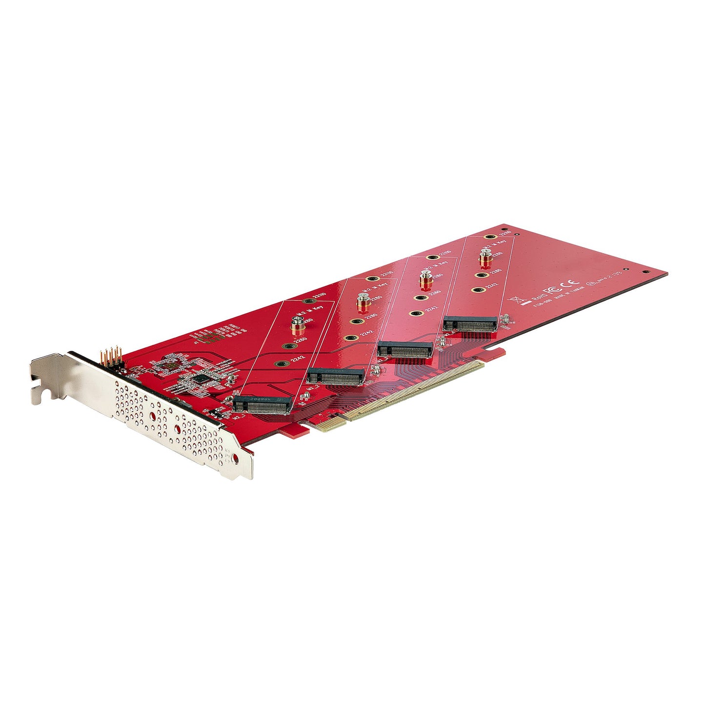 Carte adaptateur StarTech Quad M.2 PCIe 4.0, x16 vers 4x SSD NVMe/AHCI