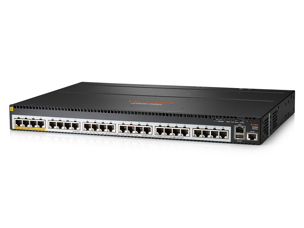 HP Aruba 2930M 24SR PoE Class 6 Switch, R0M68A