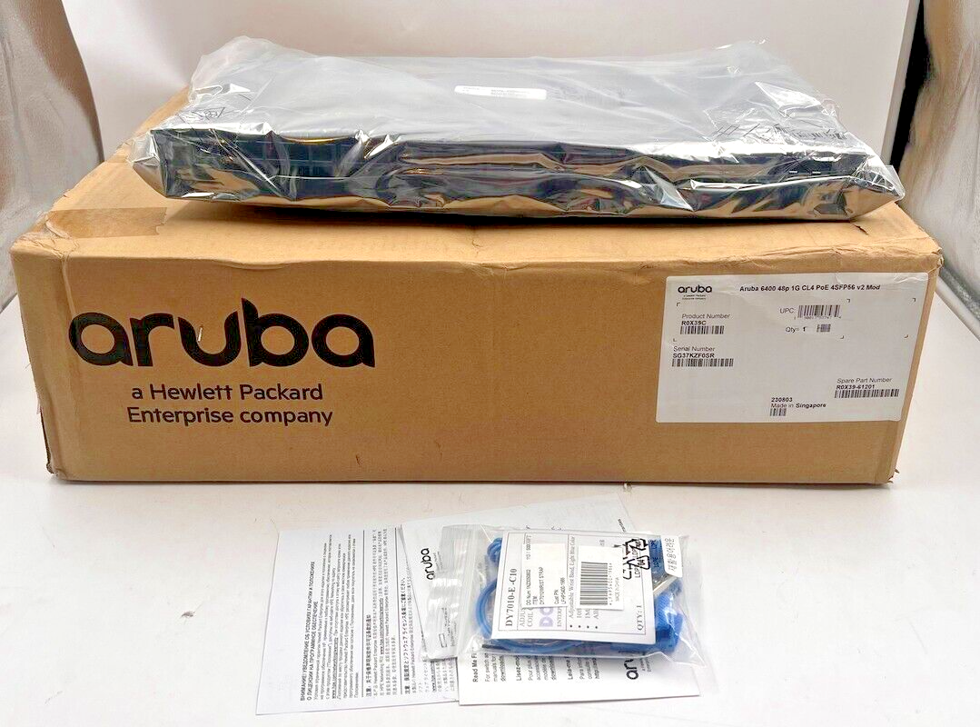 HP Aruba 6400 48P 1G CL4 PoE 4SFP56 V2 Network Module