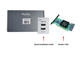 HighPoint R1180 PCIe 3.0 x16 8-Port U.2 NVMe HBA Controller