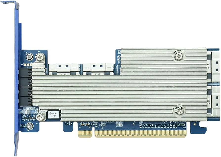 HighPoint Rocket 1528D PCIe Gen4 NVMe Switch Adapter, 4x SlimSAS Ports