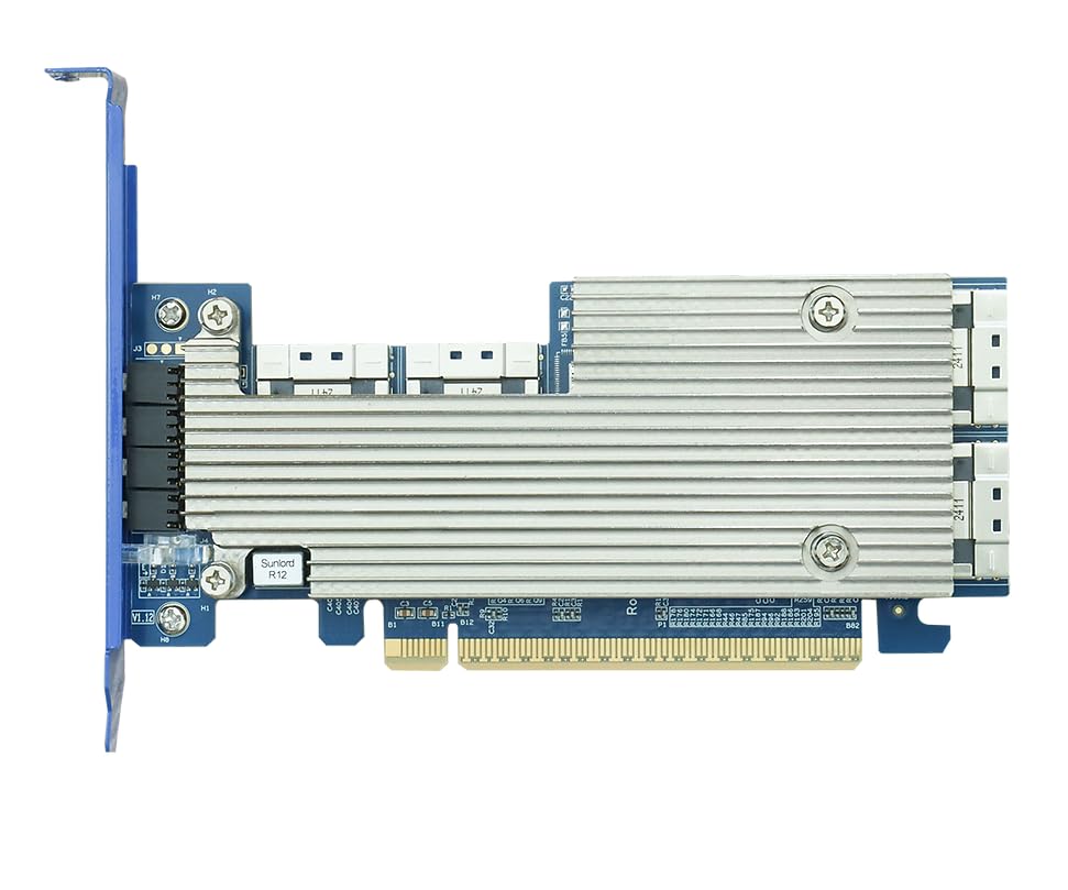HighPoint Rocket 1528D PCIe Gen4 NVMe Switch Adapter, 4x SlimSAS Ports