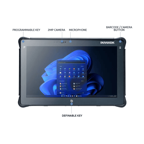 DURABOOK R11 11.6" FHD Rugged Tablet, i5-1235U, 8GB RAM, 256GB SSD, Win11