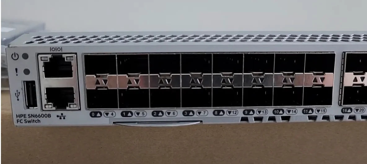Commutateur HPE SN6600B 32 Go FC 48/24 16 Go SFP+, montage en rack 1U