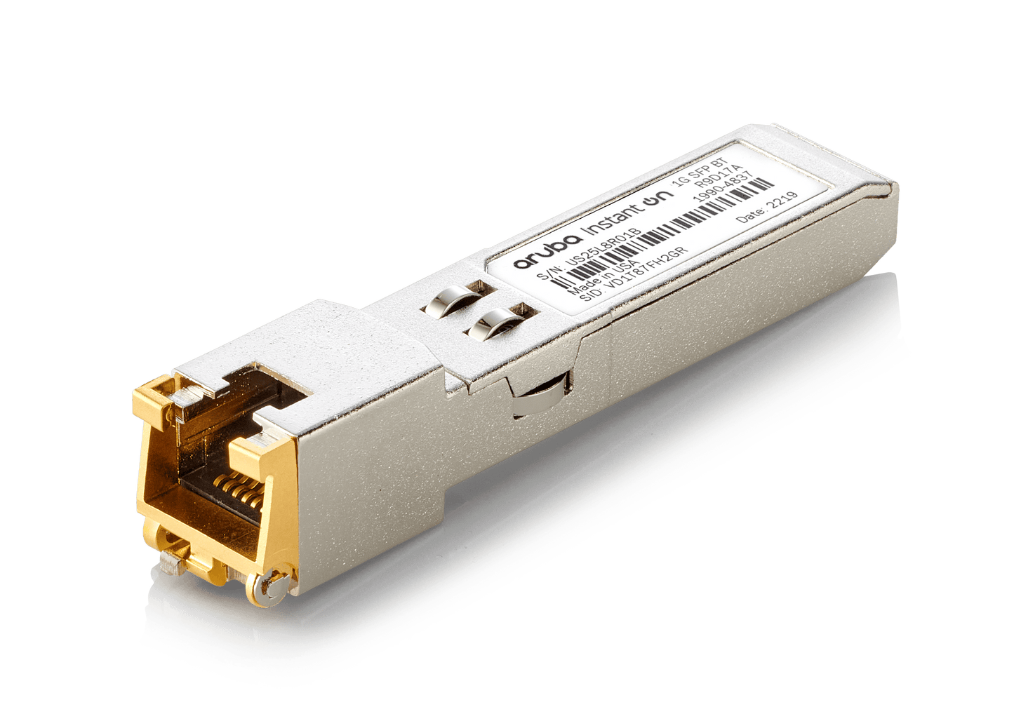HPE Instant On 1G SFP RJ45 100m Cat5e Transceiver