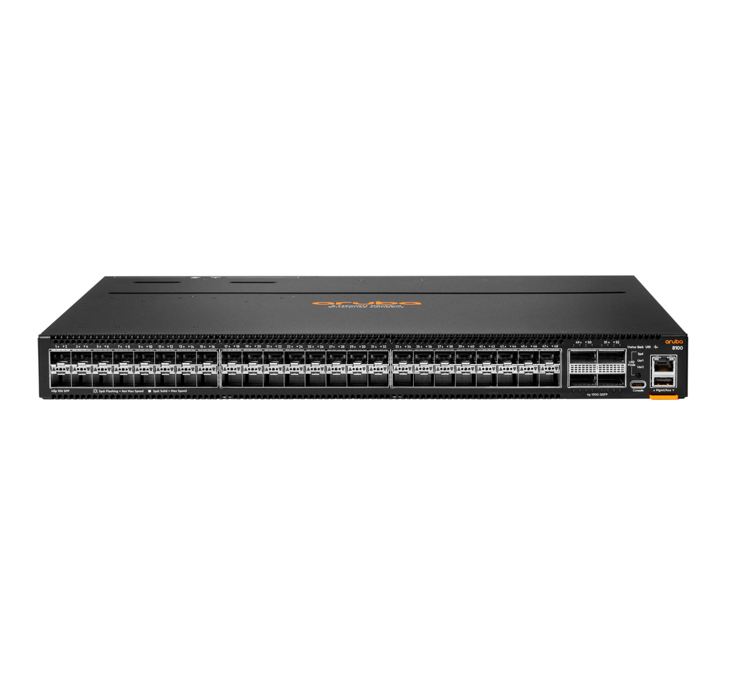HPE ANW 8100-48XF4C Switch, 52-Port SFP+/QSFP28, Cortex A72
