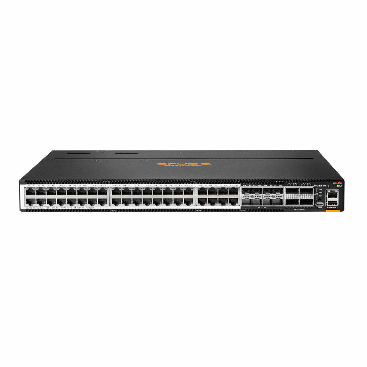 HPE ANW 8100-40XT8XF4C Switch, 52-Port, SFP+/QSFP28, ARM Cortex A72