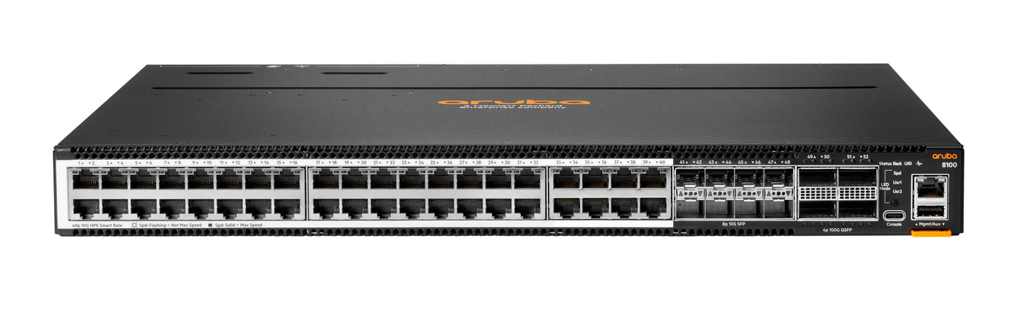 Commutateur HPE ANW 8100-40XT8XF4C, 52 ports, SFP+/QSFP28, ARM Cortex A72