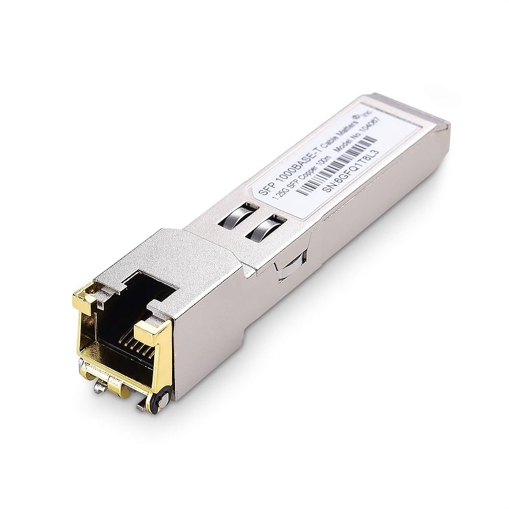 Émetteur-récepteur CISCO 1 Gbit/s enfichable en cuivre 1000BASE-T