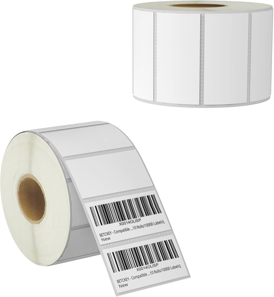 Brother 1in x 3in DT Premium Labels, 955/Roll, 8 Rolls/Case