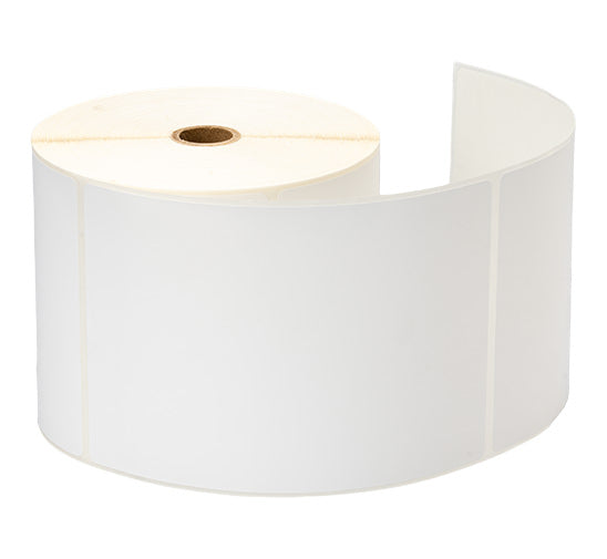 Étiquettes en polypropylène BROTHER RD011U1S 4 x 6 pouces, diamètre extérieur 5 pouces, 8 rouleaux/boîte