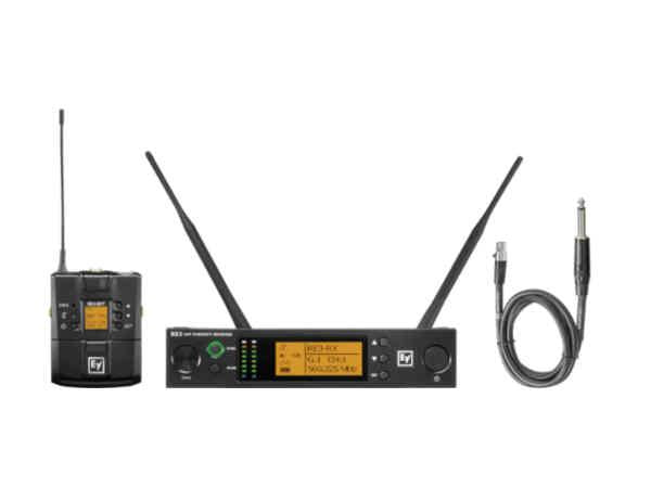 The BOSCH RE3-BPGC-5L Bodypack Instrument Set operates within a 488–524 MHz frequency range, delivering reliable wireless audio performance. This system is ideal for portable sound applications requiring high-quality audio transmission and compliance with TAA regulations. Precision-built in Taiwan, it reflects Bosch's commitment to dependable industrial-grade audio equipment.