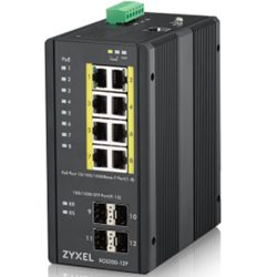 ZYXEL RGS200-12P 12-Port GbE PoE+ Industrial Managed Switch