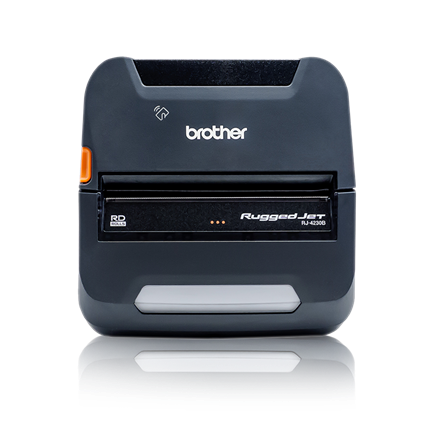 Imprimante mobile Brother RuggedJet RJ4230BL 4" DT avec USB, Bluetooth et NFC