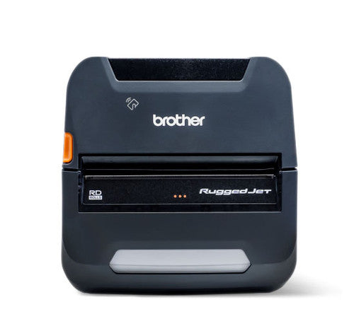 Imprimante d'étiquettes mobile Brother RuggedJet RJ4250WB 4 pouces DT avec USB, Wi-Fi et Bluetooth