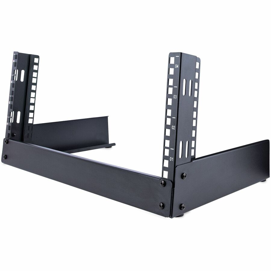 Rack de bureau ouvert Startech 4U 19 pouces à 2 montants, acier, conforme aux normes TAA
