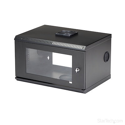 Armoire serveur murale StarTech 6U 48 cm, acier, verrouillable, noire