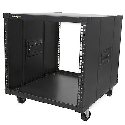 StarTech 9U Portable Server Rack with Handles and Wheels