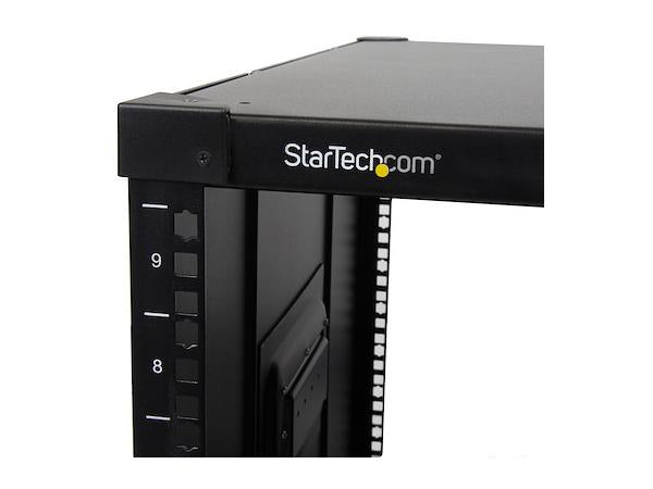 Store your servers, network and telecommunications equipment in a portable, rolling cabinet - Compatible with standard rack mountable equipment - Portable rack - Portable server rack - 9U Rack - Mobile Server Rack - 9U server rack - Rack with wheels