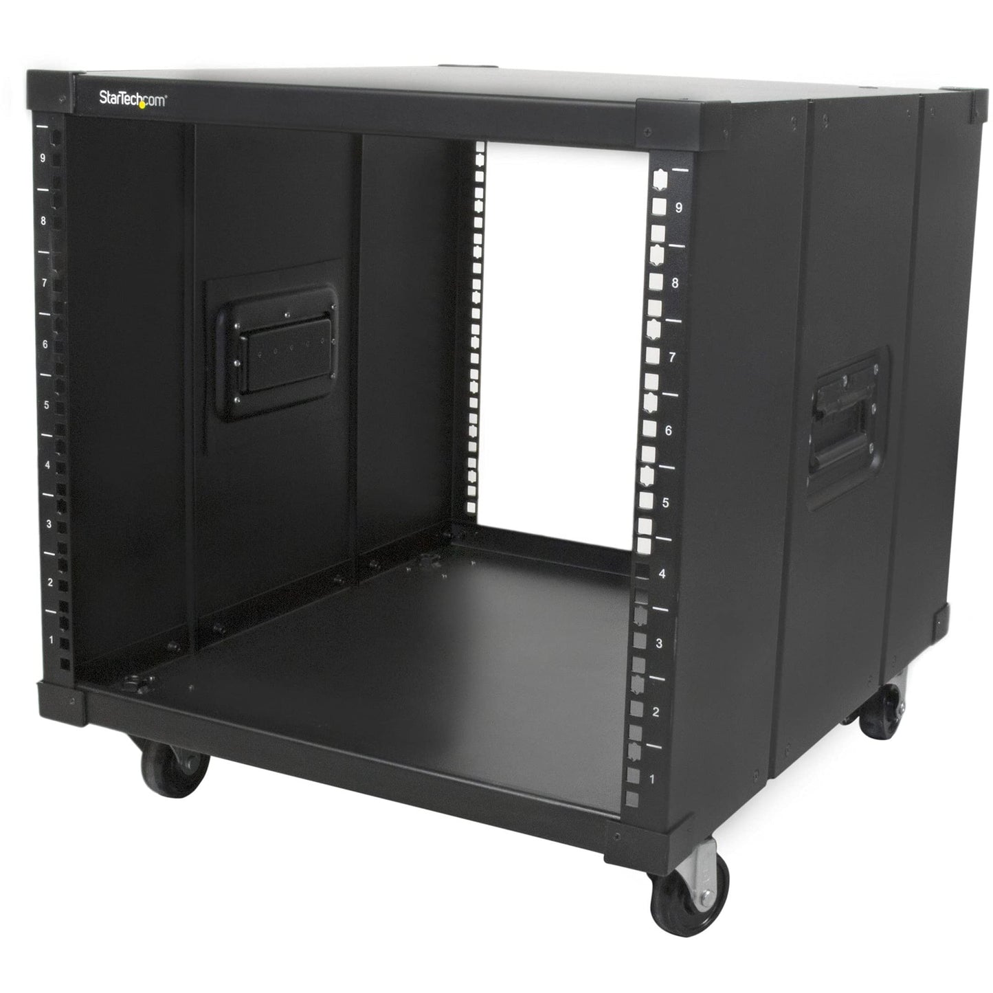 StarTech 9U Portable Server Rack with Handles and Wheels