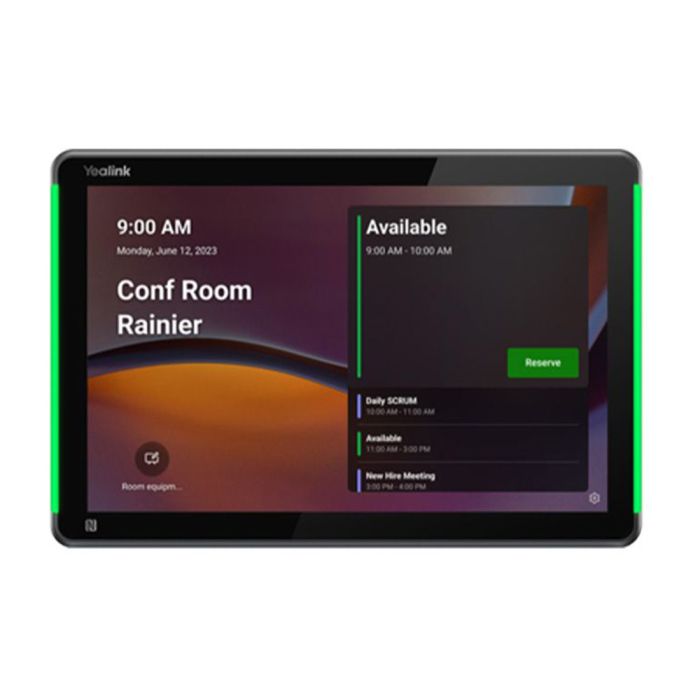 Écran interactif YEALINK RoomPanel Plus Teams 10,1 pouces - Noir