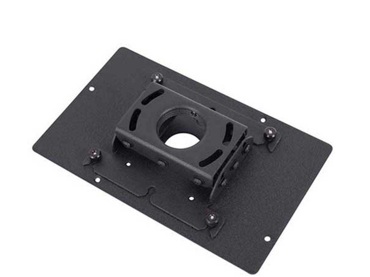 The CHIEF RPA304 INCL SLB304 BLK is a high-quality projector mount designed for reliable ceiling mounting applications. It features durable construction, a black finish, and is compliant with TAA regulations, making it suitable for government and commercial installations. Proudly manufactured in the United States, this mount is ideal for securing compatible projectors in professional environments.
