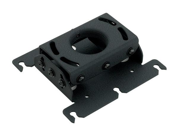 The CHIEF RPA345 INCL SLB345 projector mount offers a secure and reliable solution for ceiling projector installations. Designed in a sleek black finish and made in the USA, this TAA-compliant mounting accessory is ideal for a variety of professional AV applications. It is engineered for durability and compatibility, making it a trusted choice for commercial environments.