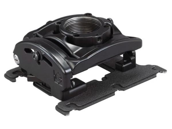 The CHIEF RPMA351 RPA Elite Custom Projector Mount delivers secure and versatile ceiling mounting for projectors, ideal for professional AV environments. Featuring a Keyed Locking 'A' mechanism and sleek black finish, this mount includes the SLM351 interface for improved compatibility and streamlined installation. With TAA compliance and U.S. manufacturing, it meets the demands of government and enterprise applications.