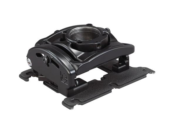 The CHIEF RPMA364 RPA Elite Projector Mount offers secure and versatile mounting for professional AV installations. Designed for easy integration and adjustment, this black mount includes a custom SLM364 interface and complies with TAA requirements for government and commercial applications. Ideal for ceiling-mounted projector setups in business, education, or public sector environments.