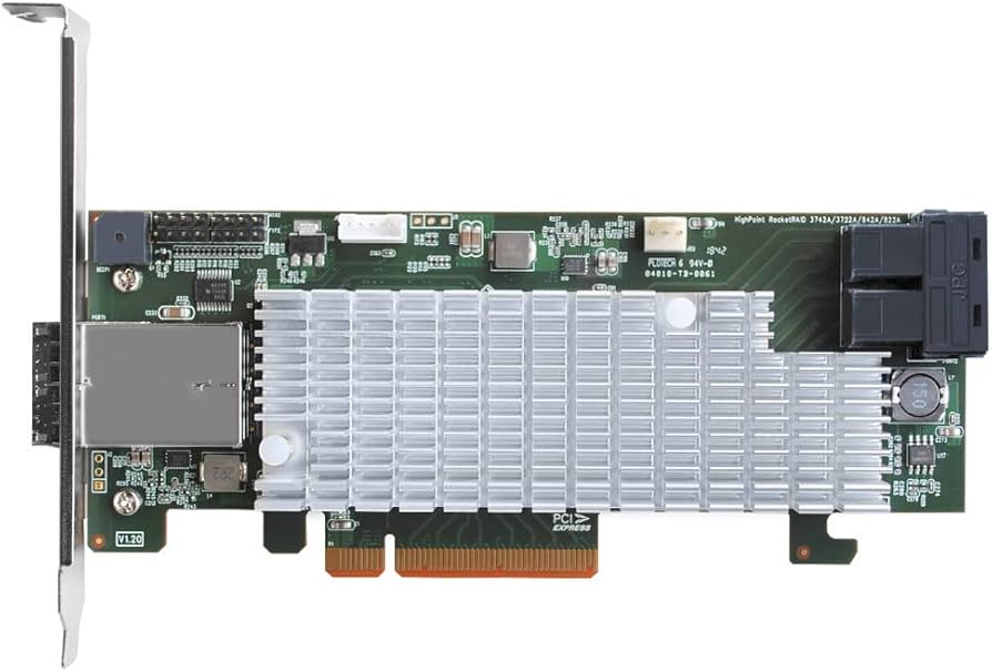 Contrôleur RAID HighPoint RR3742A PCIe 3.0 x8 16 canaux SAS/SATA 12G