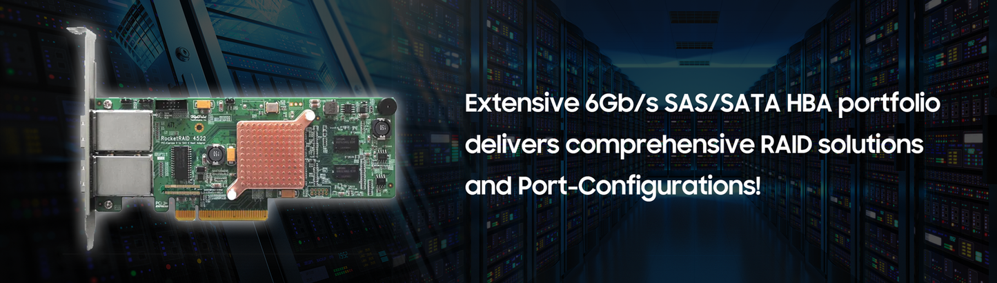 HighPoint RR4520SGL PCIe 2.0 x8 8-Channel 6Gb/s SAS/SATA RAID Controller