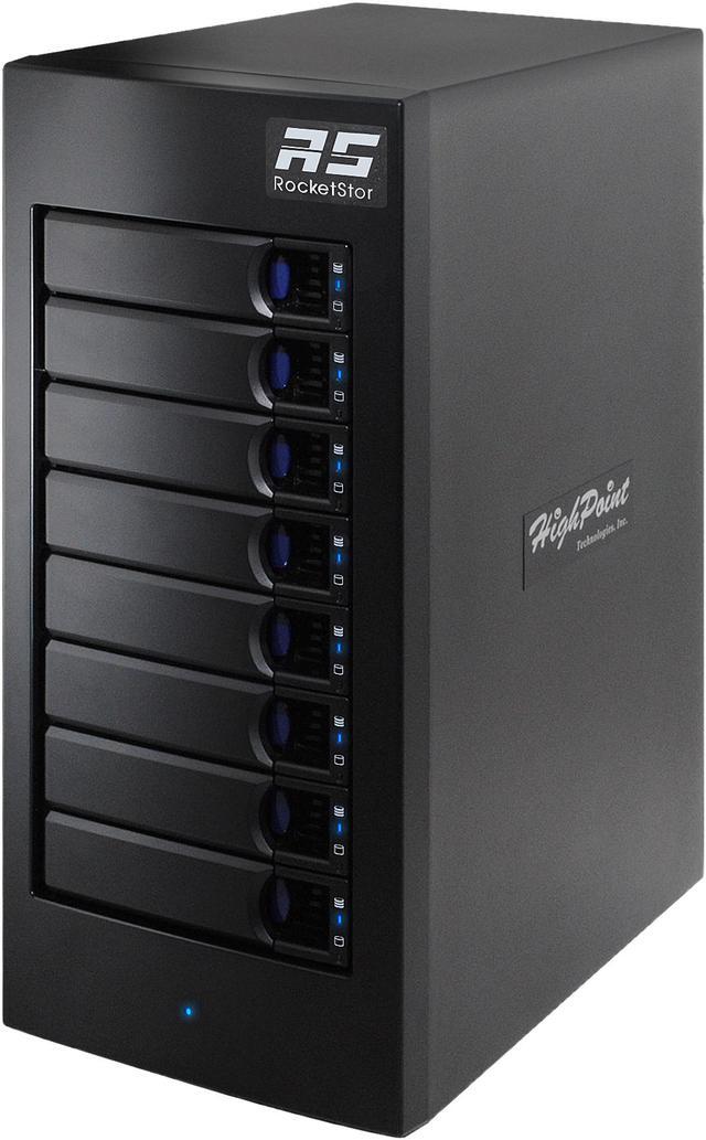 HighPoint RS6628A 8-Bay TB3 Hardware RAID Enclosure
