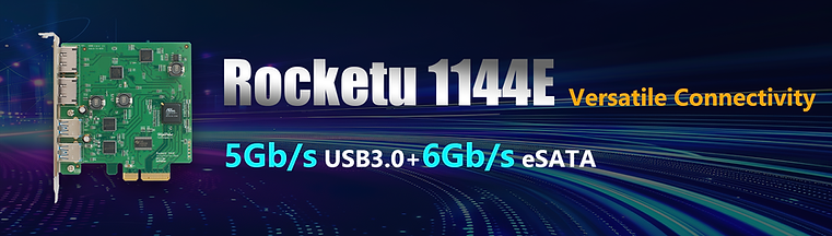 HighPoint RU1144E PCIe 2.0 x4 USB & eSATA Storage Controller