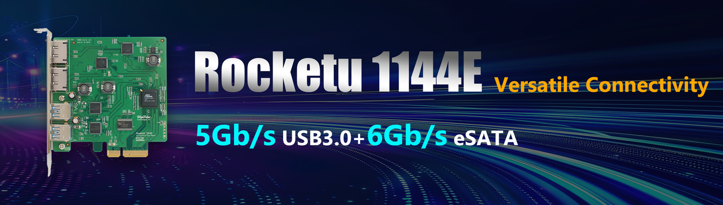 HighPoint RU1144E PCIe 2.0 x4 USB & eSATA Storage Controller